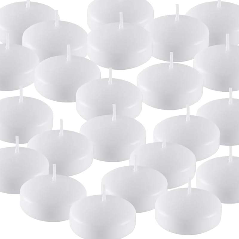 50 Pack of 2-Inch White Floating Candles - Ideal for Weddings, Home Décor, Spa Baths, and Romantic Settings. - Image 7
