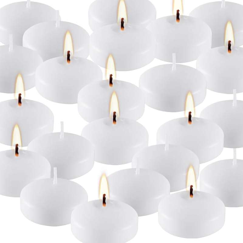 50 Pack of 2-Inch White Floating Candles - Ideal for Weddings, Home Décor, Spa Baths, and Romantic Settings. - Image 8