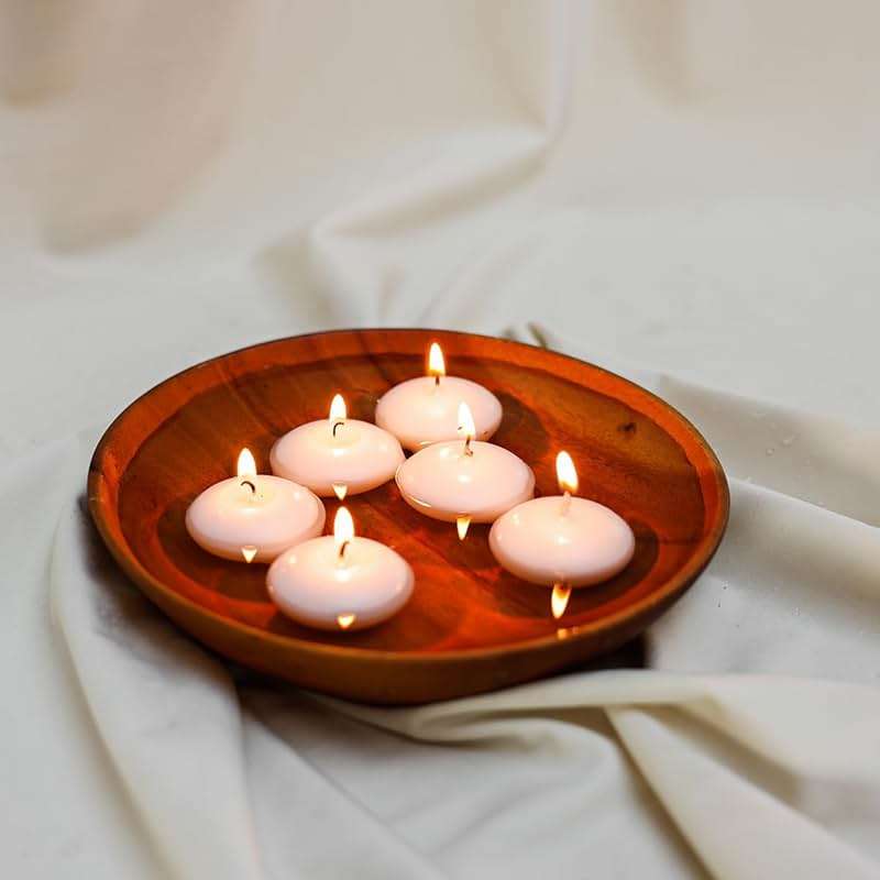 50 Pack of 2-Inch White Floating Candles - Ideal for Weddings, Home Décor, Spa Baths, and Romantic Settings. - Image 9