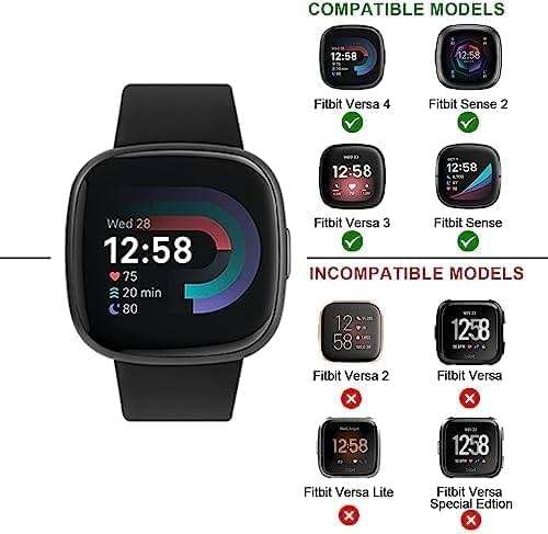 Meliya Metal Bands for Fitbit Sense 2 / Fitbit Sense/Fitbit Versa 4 / Versa 3 for Women Men, Stainless Steel Wristband Replacement Straps for Fitbit Versa 4/Sense 2/Sense/Versa 3 Smartwatch - Image 2