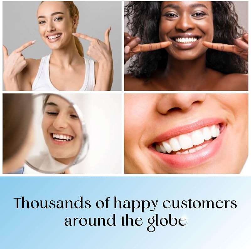ZAFINCO Teeth Whitening Strips for a Brighter Smile - 28 Mint Flavored Sensitive Teeth Whitening Strips, Dentist Recommended,-Non Toxic, Peroxide Free & Enamel Safe - 14 Treatments, Made in USA - Image 5