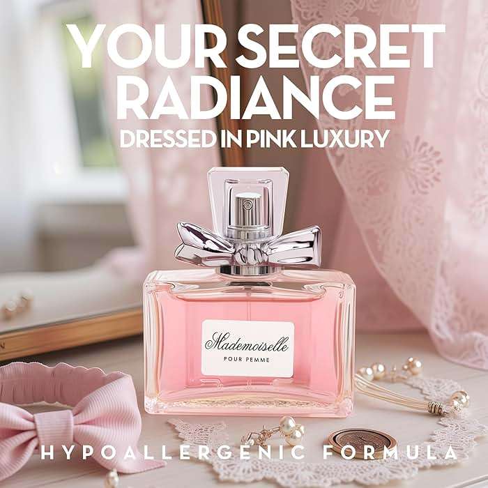 A CENTER Mademoiselle Women's Perfume, Gift for Her, Fragrance Gift for Women, Eau De Parfum Spray, Floral & Sweet Scent Beautiful Bottle 100ML for Work Days - Image 3