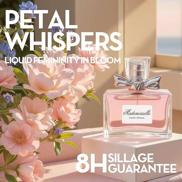 A CENTER Mademoiselle Women's Perfume, Gift for Her, Fragrance Gift for Women, Eau De Parfum Spray, Floral & Sweet Scent Beautiful Bottle 100ML for Work Days - Image 4