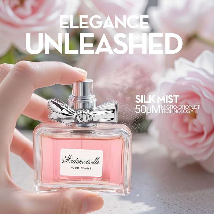 A CENTER Mademoiselle Women's Perfume, Gift for Her, Fragrance Gift for Women, Eau De Parfum Spray, Floral & Sweet Scent Beautiful Bottle 100ML for Work Days - Image 5
