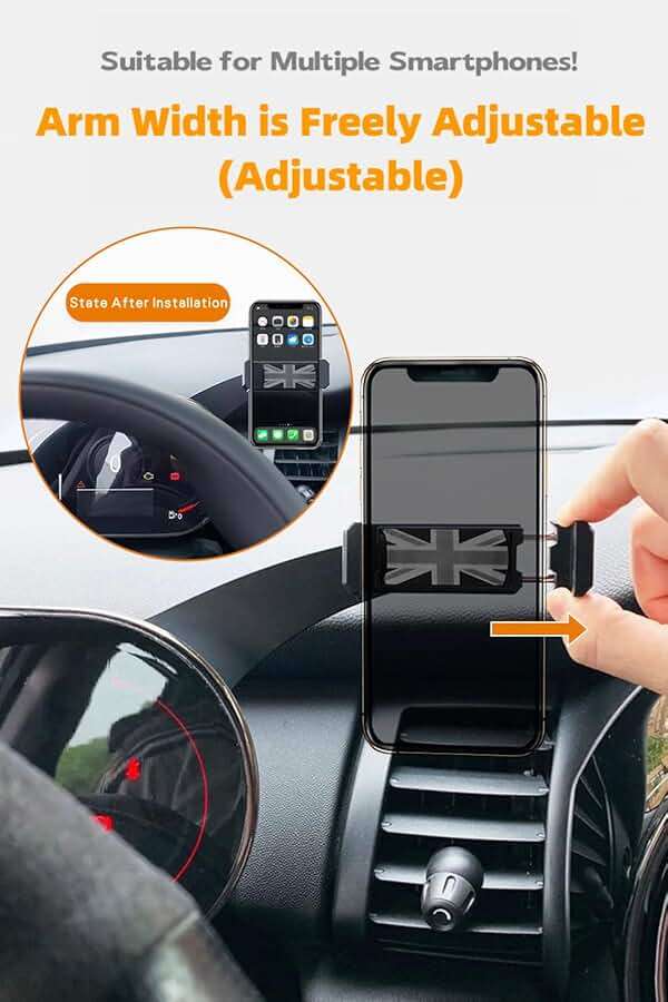 Persevere Car Phone Holder for Mini Cooper F54 F55 F56 F57 with Control Display Dashboard, 360° Rotatable Phone Mount for All 4-6.9 Inches Smartphones, Right (Not Supported All Countryman F60/R61) - Image 4