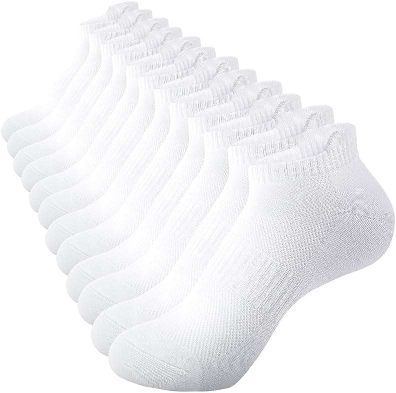 Womens Ankle Socks Running Athletic Sports Low Cut Socks No Show Socks for Women Tab Socks 6 Pairs - Image 1