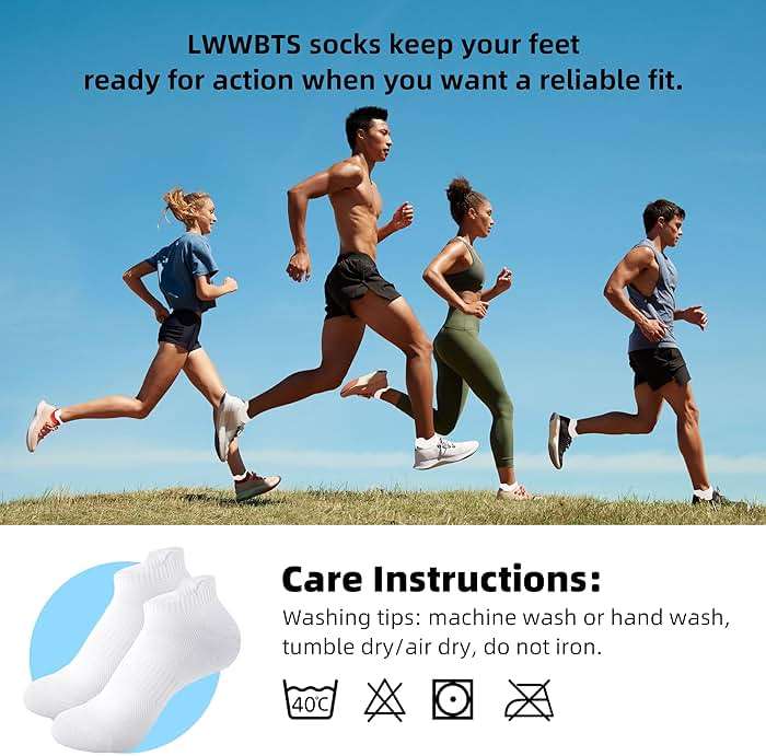 Womens Ankle Socks Running Athletic Sports Low Cut Socks No Show Socks for Women Tab Socks 6 Pairs - Image 6