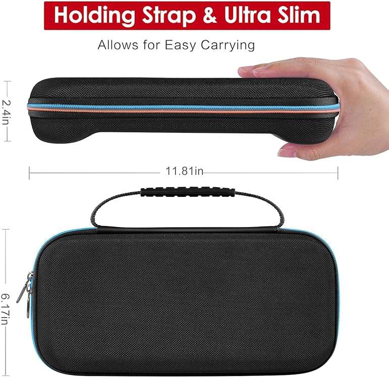 ivoler Carrying Case for Nintendo Switch 2 Model(2025), Portable Hard Shell Pouch Carrying Travel Game Bag for Nintendo Switch 2 Accessories Holds 12 Game Cartridge (Black) - Image 8