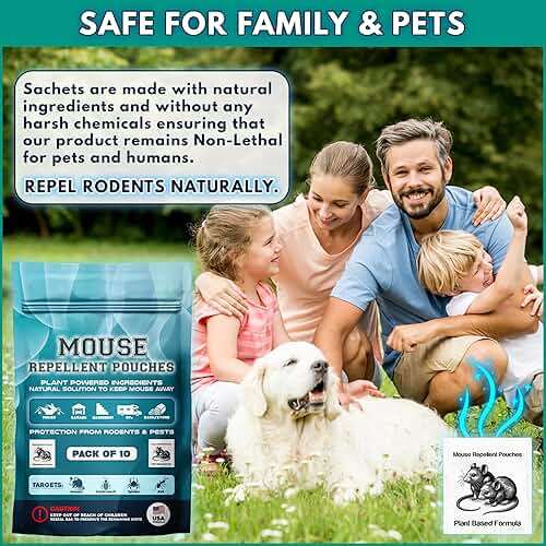 10Pack Natural Mouse Repellent Pouches Indoor Powered by Botanical Scent Mice Repellent Pouches Rodent Repellent Pouches vamoose Rodent-repelling Pouches for House Basement Attic Shed Barn Storage Rv - Image 9