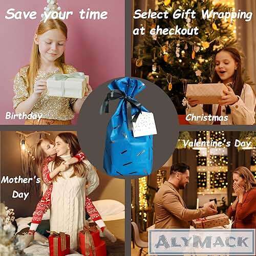 ALYMACK Handmade Tulip Lamp Fully Assembled - Flower Night Light Cuteness Lamps - Tulip and Rose Infinity Mirror in a Glass - Gift for Women or Girl - Lampara de Tulipanes Infinitos (Blue, USB) - Image 7