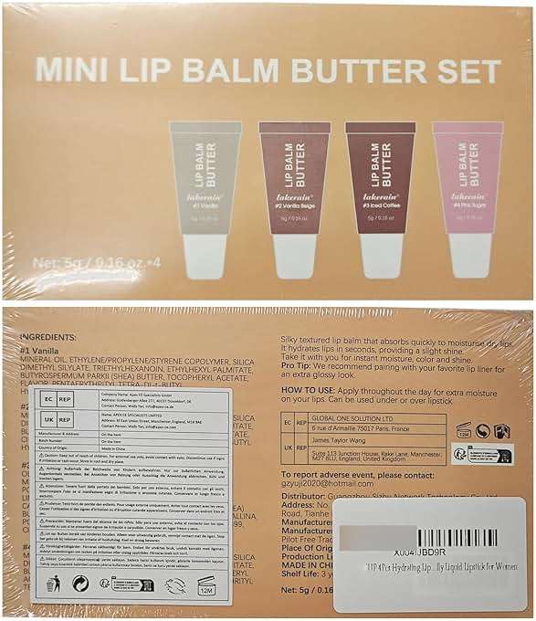 4Pcs Hydrating Lip Gloss Set, Mini Lip Balm Pack, High Shine Glass Finish Lip Moisturizing Plumping Lip Gloss Shiny Jelly Liquid Lipstick for Women - Image 10