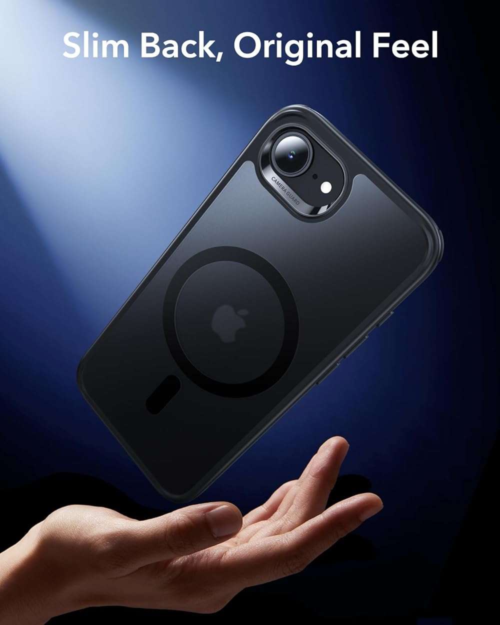 ESR for iPhone 17e/iPhone 16e Case, Compatible with MagSafe, Shockproof Military-Grade Protection, Scratch-Resistant Back, Magnetic Phone Case for iPhone 17e/16e, Classic Hybrid Case, Frosted Black - Image 8