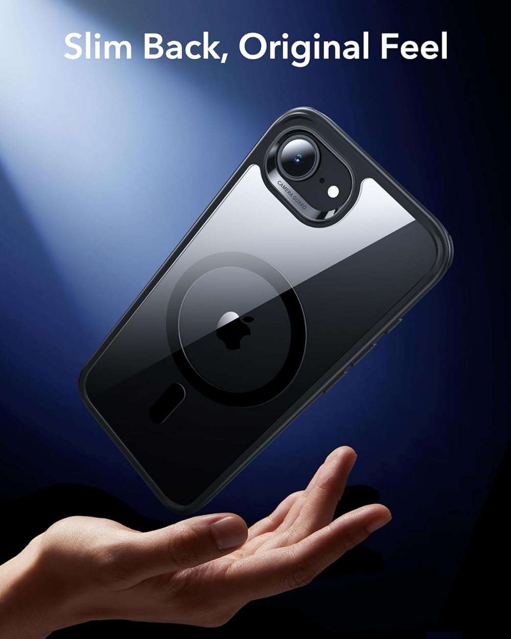 ESR for iPhone 17e/iPhone 16e Case, Compatible with MagSafe, Shockproof Military-Grade Protection, Scratch-Resistant Back, Magnetic Phone Case for iPhone 17e/16e, Classic Hybrid Case, Clear Black - Image 8