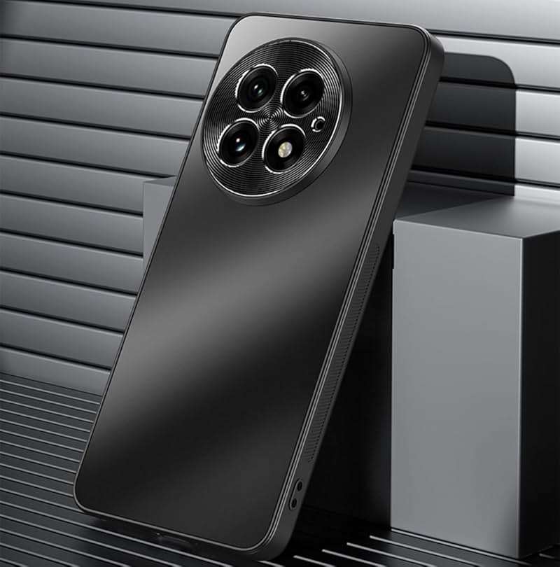 Norllben Metal Lens Protector for OnePlus 13 Case (2025) - [Impact-Resistant] AG Frosted Slim Protective Matte Anti-Scratch Hard Back Phone Cover Case, Black - Image 5