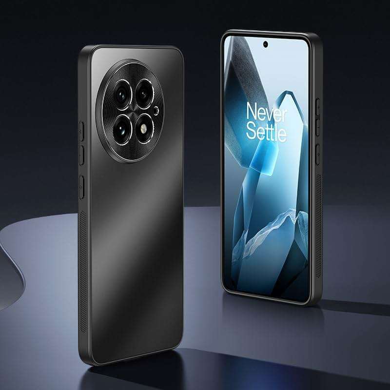 Norllben Metal Lens Protector for OnePlus 13 Case (2025) - [Impact-Resistant] AG Frosted Slim Protective Matte Anti-Scratch Hard Back Phone Cover Case, Black - Image 7