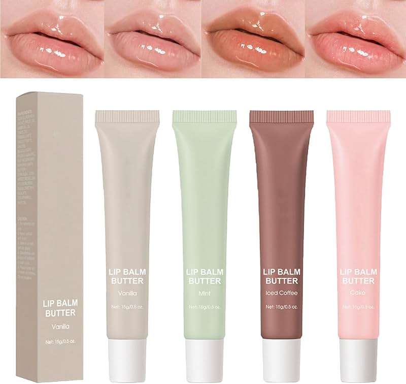 Petansy 4PCS Special Lip Balm - Conditioning Lip Mask and Lip Balm for Instant Moisture,Natural Ingredients Vegan Non-Sticky Lip Glowy Balm，Soothing Lip Care - Image 1