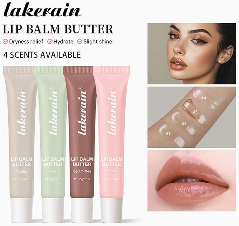Petansy 4PCS Special Lip Balm - Conditioning Lip Mask and Lip Balm for Instant Moisture,Natural Ingredients Vegan Non-Sticky Lip Glowy Balm，Soothing Lip Care - Image 6