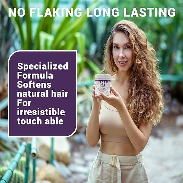 OlaVRose Curl Cream with Coconut Scent, 8.8 FL | Natural Curl Activator with Shea Butter, Wavy Hair | Organic Ingredients for All Hair Types|Defines and Controls Frizz - Image 4