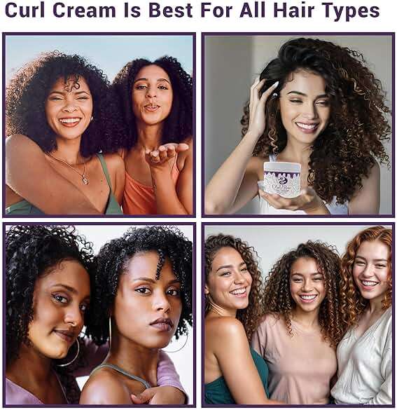 OlaVRose Curl Cream with Coconut Scent, 8.8 FL | Natural Curl Activator with Shea Butter, Wavy Hair | Organic Ingredients for All Hair Types|Defines and Controls Frizz - Image 5