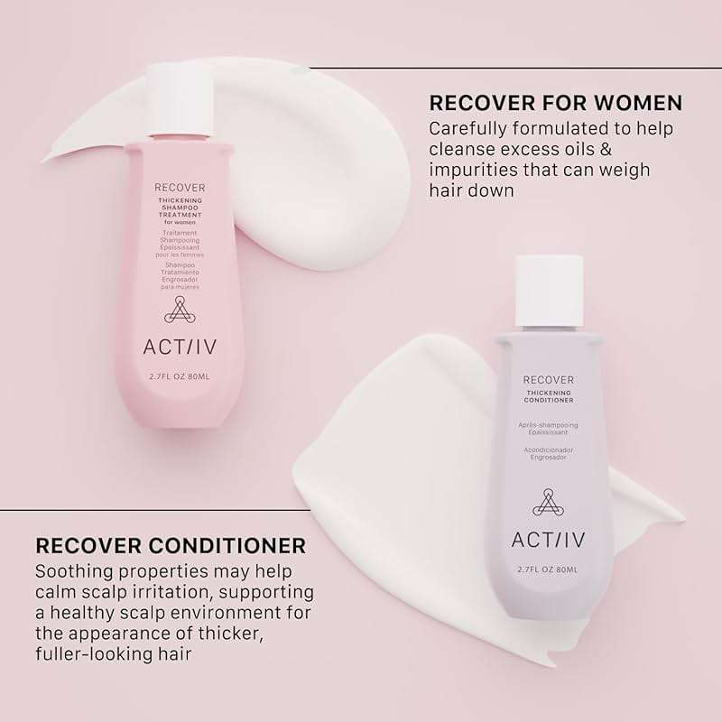 ACTIIV Recover Travel Duo For Women | Supports the Appearance of Fuller, Healthier-Looking Hair, Plant-Based, Color-Safe, Vegan, All Hair Types - Image 3