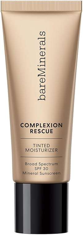 bareMinerals Complexion Rescue Tinted Moisturizer with SPF 30, Hydrating Tinted Mineral Sunscreen with Hyaluronic Acid, Sheer-to-Light Coverage, Multi-tasking, Skincare Infused Makeup - Image 1