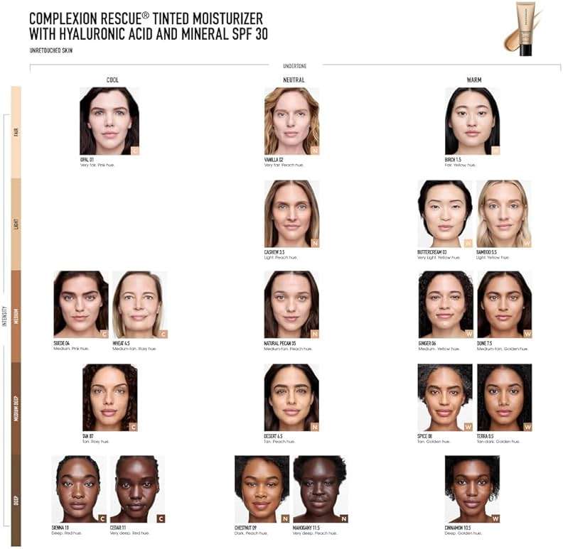 bareMinerals Complexion Rescue Tinted Moisturizer with SPF 30, Hydrating Tinted Mineral Sunscreen with Hyaluronic Acid, Sheer-to-Light Coverage, Multi-tasking, Skincare Infused Makeup - Image 9