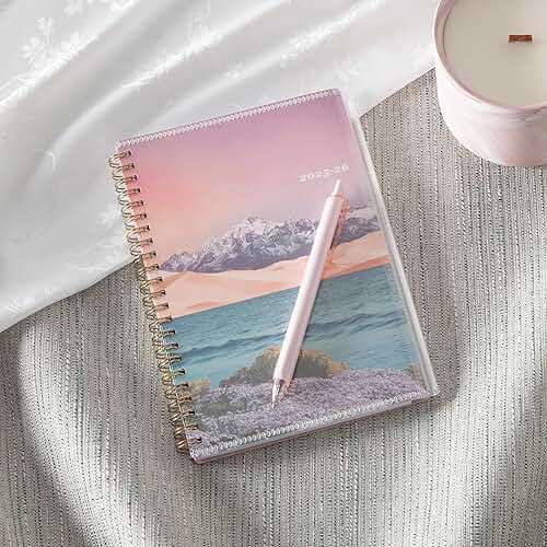 Blue Sky 2025-2026 Weekly and Monthly Academic Year Planner Calendar, July 2025 - June 2026, 5" x 8", Flexible Cover With Zip Pouch, Wirebound, Storage Pocket, Enough to Believe - Image 2