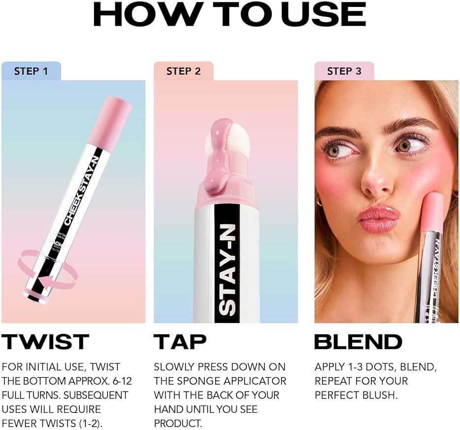 Sacheu Cheek STAY-N Liquid Blush for Cheeks — High Pigment, Buildable, Lightweight Cream Blush for Dewy & Radiant Flushed Cheeks — Long-lasting & Cruelty Free, I'm Guilty - Image 5