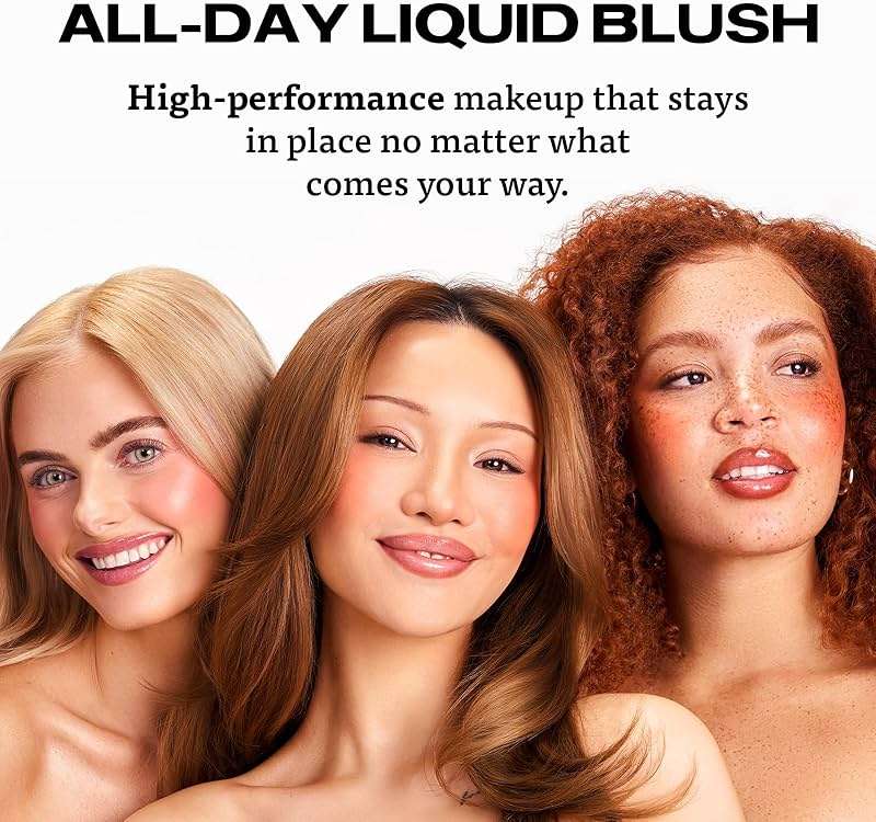Sacheu Cheek STAY-N Liquid Blush for Cheeks — High Pigment, Buildable, Lightweight Cream Blush for Dewy & Radiant Flushed Cheeks — Long-lasting & Cruelty Free, I'm Guilty - Image 8