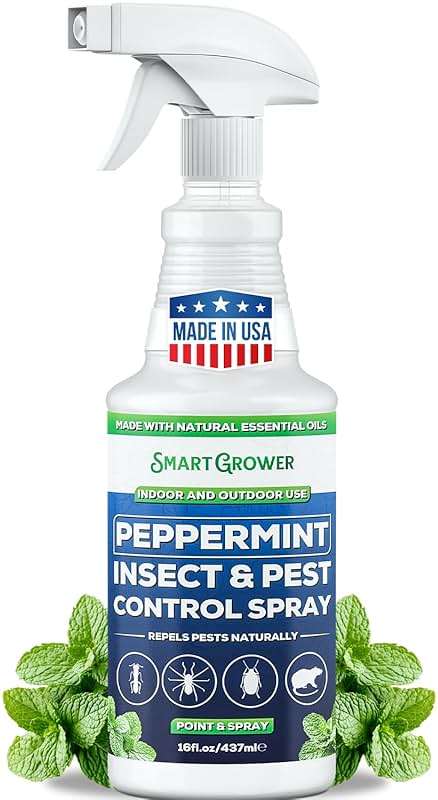 Peppermint Oil Spray for Insects, Pests, Rodents, Mice, Bugs, Spiders, Ants & Wasps - All Natural Pest Control Repellent for Home, Indoor, Outdoor, Garden, Maximum Strength, Ready-to-Use, 16 FL OZ - Image 1