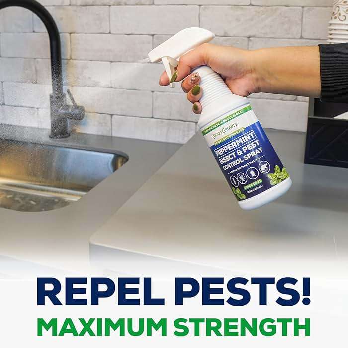 Peppermint Oil Spray for Insects, Pests, Rodents, Mice, Bugs, Spiders, Ants & Wasps - All Natural Pest Control Repellent for Home, Indoor, Outdoor, Garden, Maximum Strength, Ready-to-Use, 16 FL OZ - Image 7