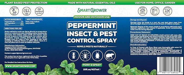 Peppermint Oil Spray for Insects, Pests, Rodents, Mice, Bugs, Spiders, Ants & Wasps - All Natural Pest Control Repellent for Home, Indoor, Outdoor, Garden, Maximum Strength, Ready-to-Use, 16 FL OZ - Image 8