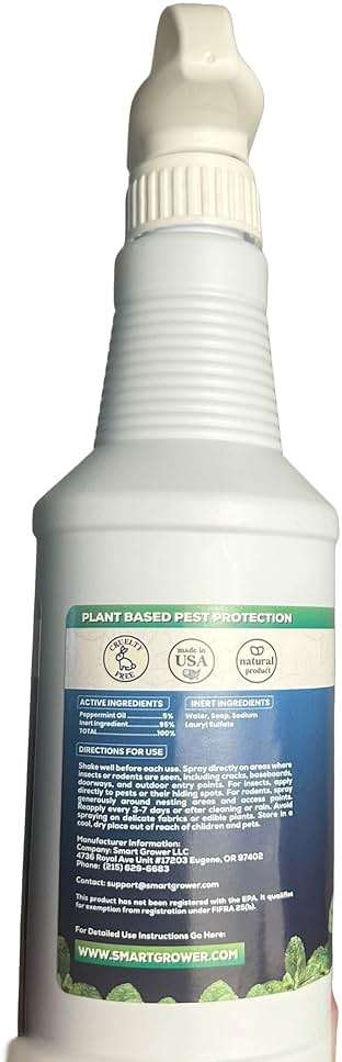 Peppermint Oil Spray for Insects, Pests, Rodents, Mice, Bugs, Spiders, Ants & Wasps - All Natural Pest Control Repellent for Home, Indoor, Outdoor, Garden, Maximum Strength, Ready-to-Use, 16 FL OZ - Image 10