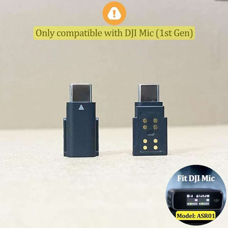 iMusk Original OEM USB-C Adapter for DJI Mic 1 Receiver (The 1st Gen) - Image 3