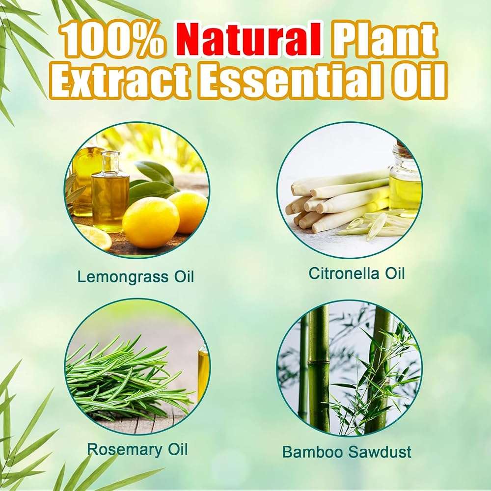 120 Pcs Citronella Oil Mosquito Incense Sticks, Natural Mosquito Repellent Outdoor Patio Plant-Based Bug Repellent for Patio Camping Essentials Fishing Backyard Travel Mosquito Control - Image 3