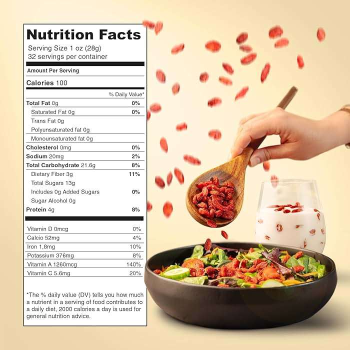 Nutrient Elements Goji Berries – 2 lb/32 oz – USDA Organic, Raw, Sun-Dried, Hand-Picked – Extra Large Dried Berries – Resealable Bag – Naturally Grown, No Additives - Image 3