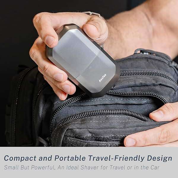 Electric Razors for Men Face - Compact Travel Electric Foil Shavers for Mens Bald Head - Small Portable Face and Head Shavers IPX7 Waterproof Wet and Dry, Dual-Action Blades and USB-C Rechargeable - Image 5