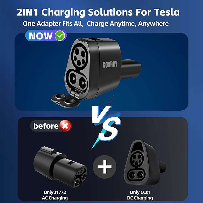 CORROY Upgraded CCS to J1772 Adapter for Cybertruck, SuperFast Charging Accessories, Compatible with Tesla Model 3/Y/S/X - Image 6