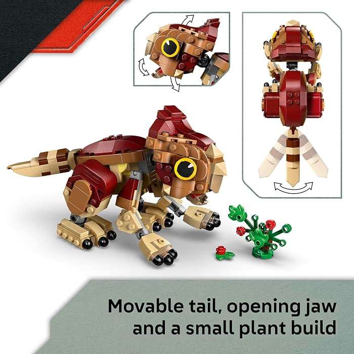 LEGO Jurassic World Baby Dinosaur Dolores: Aquilops Kids Toy - Educational and Learning Toy for Girls & Boys, Ages 7+ - Pretend Play Gift Idea for Birthdays - 76970 - Image 5