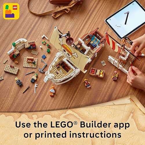 Lego ONE Piece The Going Merry Pirate Ship Building Blocks - Pretend Play Adventure Toy for Boys & Girls, 10+ - Straw Hat Crew Toy Figures & Playset for Anime Fans - Gift Idea for Birthdays - 75639 - Image 6
