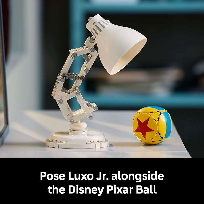 LEGO Ideas Disney Pixar Luxo Jr. - Room Decor and Building Set for Adults - Office and Desk Decor for Women and Men, Ages 18+ - Brick-Built Lamp DIY Kit - Collectible Gift Idea for Movie Fans - 21357 - Image 5