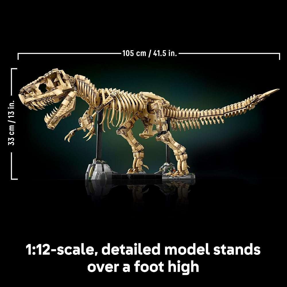 LEGO Jurassic World Dinosaur Fossils: Tyrannosaurus Rex - Building Set for Adults, Ages 18+ - Dinosaur Gift for Movie Lovers - Collectible Home Decor for Bedroom, Office, or Any Room - 76968 - Image 2