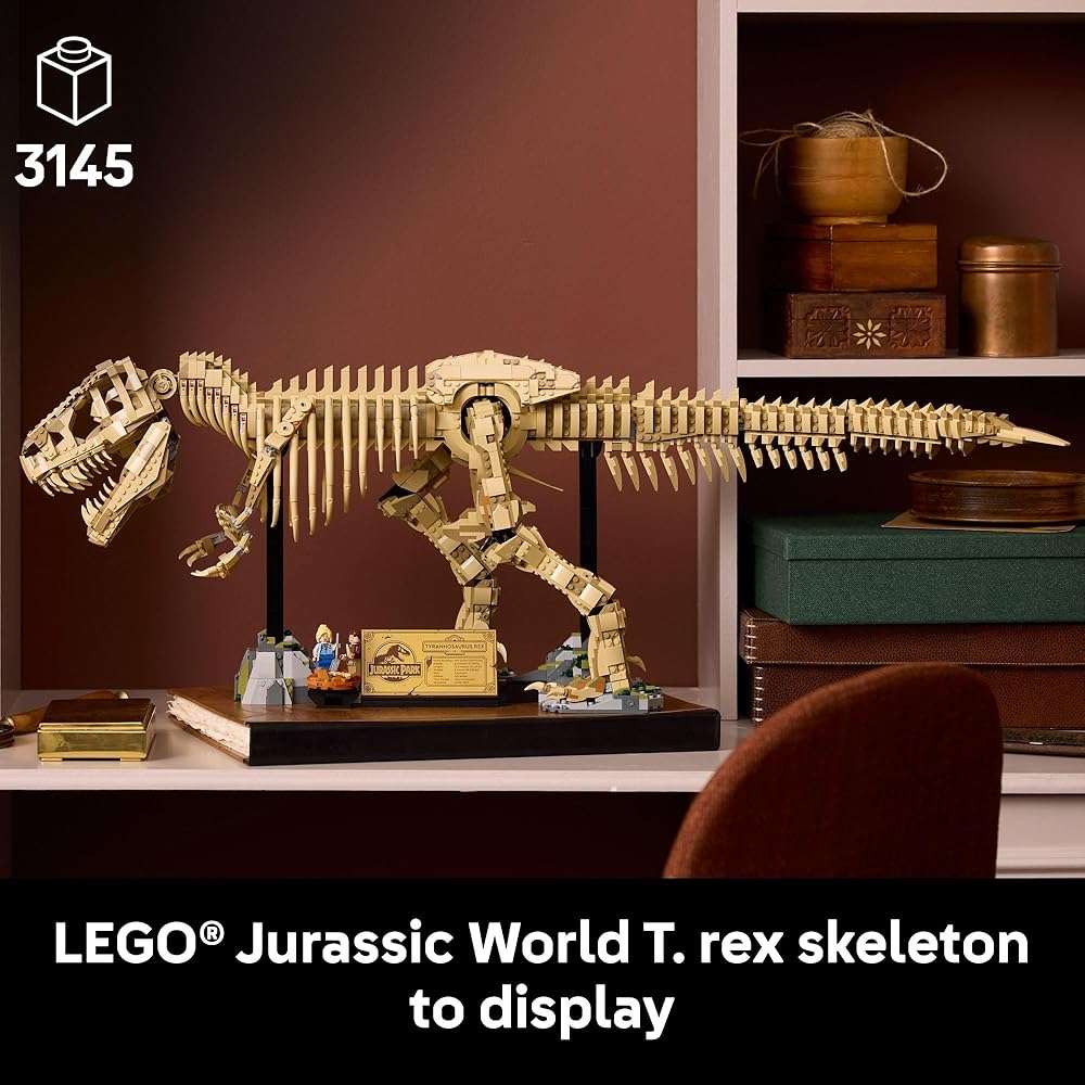 LEGO Jurassic World Dinosaur Fossils: Tyrannosaurus Rex - Building Set for Adults, Ages 18+ - Dinosaur Gift for Movie Lovers - Collectible Home Decor for Bedroom, Office, or Any Room - 76968 - Image 3