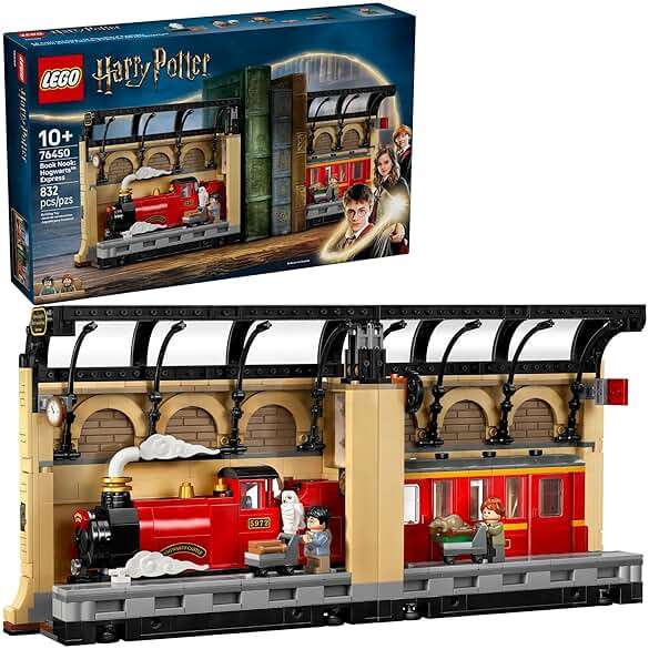 LEGO Harry Potter Book Nook: Hogwarts Express Building Set - Bedroom Shelf Decor for Boys, Girls, & Fans, Ages 10+ - Collectible Harry & Ron Minifigures - Birthday Gift Idea - 76450 - Image 1