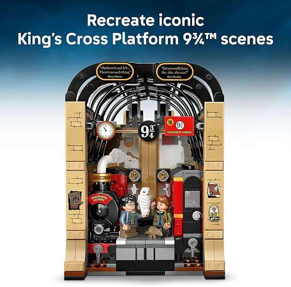 LEGO Harry Potter Book Nook: Hogwarts Express Building Set - Bedroom Shelf Decor for Boys, Girls, & Fans, Ages 10+ - Collectible Harry & Ron Minifigures - Birthday Gift Idea - 76450 - Image 3