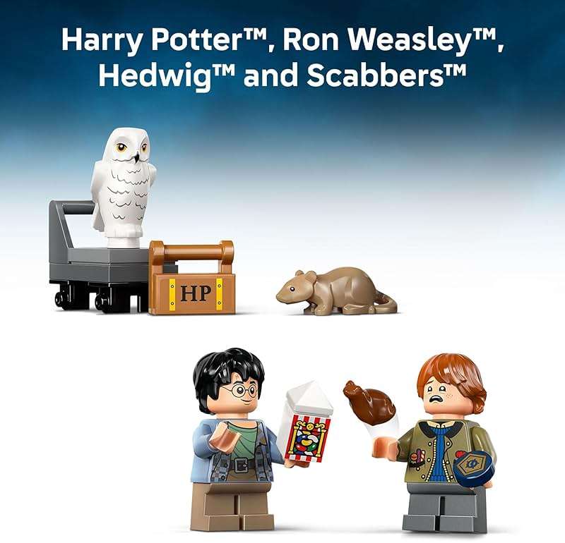 LEGO Harry Potter Book Nook: Hogwarts Express Building Set - Bedroom Shelf Decor for Boys, Girls, & Fans, Ages 10+ - Collectible Harry & Ron Minifigures - Birthday Gift Idea - 76450 - Image 5
