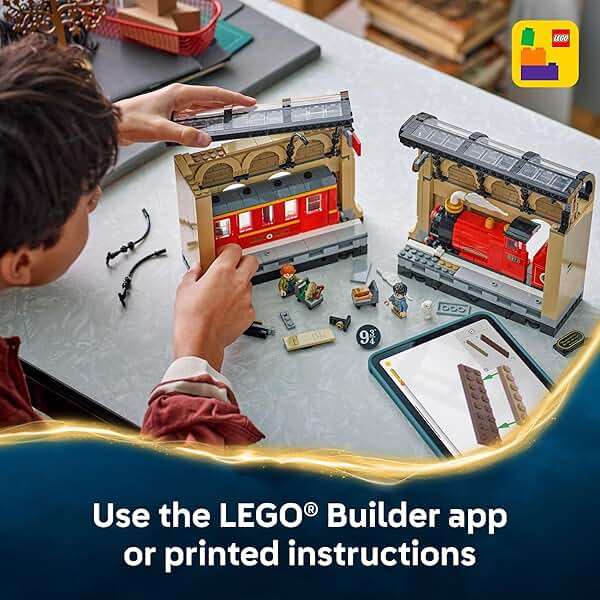 LEGO Harry Potter Book Nook: Hogwarts Express Building Set - Bedroom Shelf Decor for Boys, Girls, & Fans, Ages 10+ - Collectible Harry & Ron Minifigures - Birthday Gift Idea - 76450 - Image 6