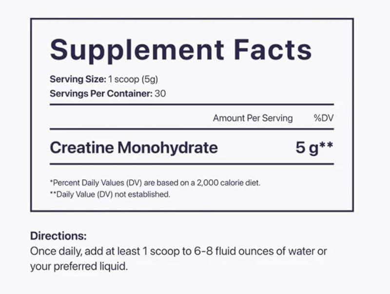 BEAM Creatine Monohydrate Powder – 5g Micronized Creatine Monohydrate, Third Party Tested Creatine for Women & Men, Muscle Strength, Growth, Recovery & Cognitive Support, Unflavored, 30 Servings - Image 9