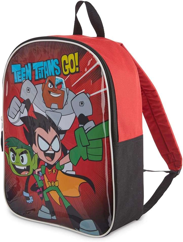 DC Comics Teen Titans Go Toddler Boy Backpack - 15" Padded Straps & Zip Compartment - Lightweight & Durable Polyester - Perfect for Preschool & Kindergarten - Image 3