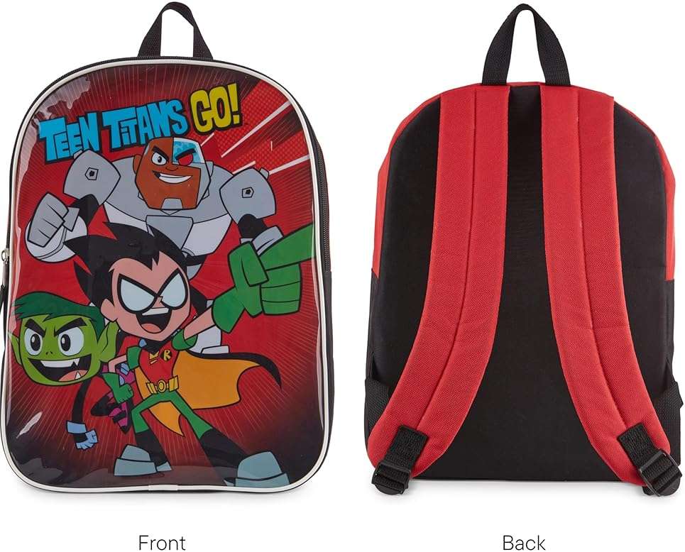 DC Comics Teen Titans Go Toddler Boy Backpack - 15" Padded Straps & Zip Compartment - Lightweight & Durable Polyester - Perfect for Preschool & Kindergarten - Image 6